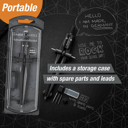 Faber-Castell - Quick-Set Compass Factory Blackstone