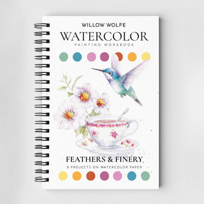 Willow Wolfe USA - Feathers & Finery Watercolor Workbook