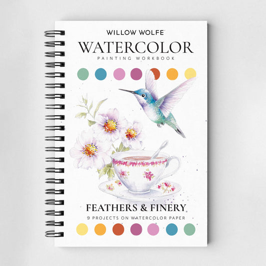 Willow Wolfe USA - Feathers & Finery Watercolor Workbook