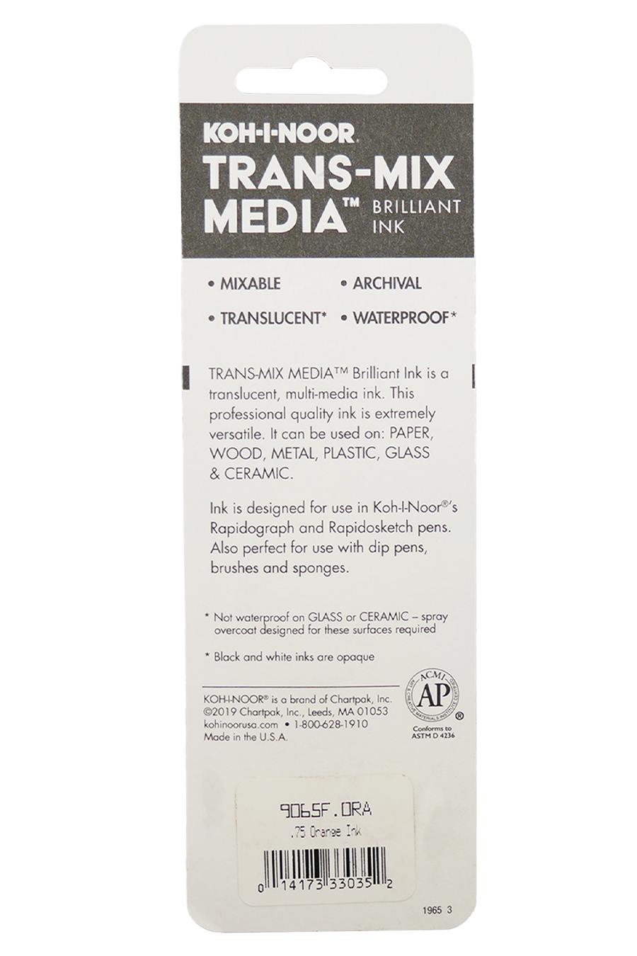 Koh-I-Noor® Trans-mix Media™ Drawing Ink