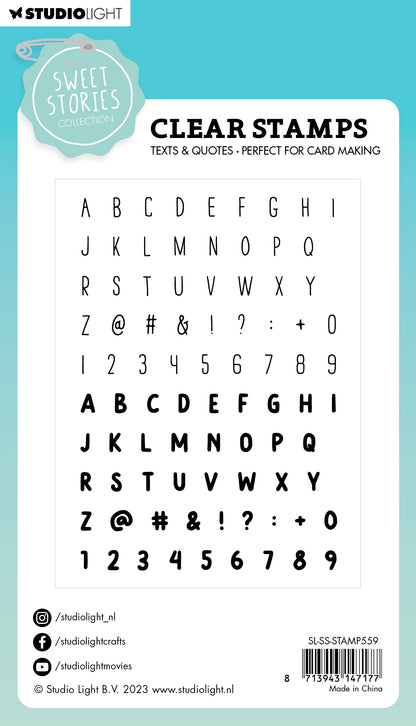 Studio Light Clear Alphabet Stamps