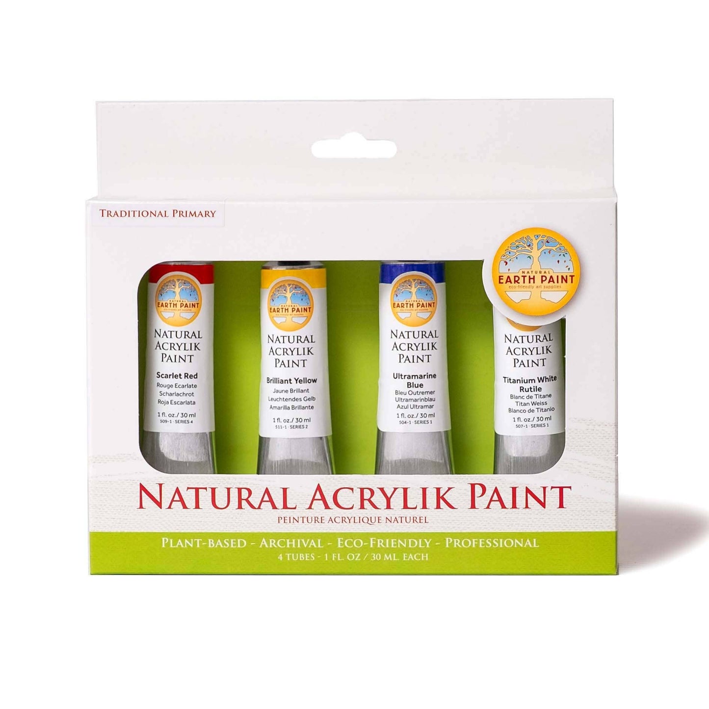 Natural Earth Paint - NEW! Natural Acrylik Paint - 4 Color Box Sets