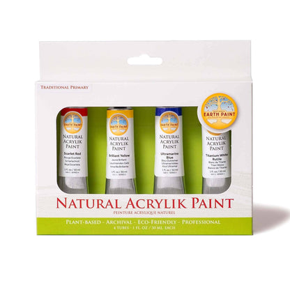 Natural Earth Paint - NEW! Natural Acrylik Paint - 4 Color Box Sets