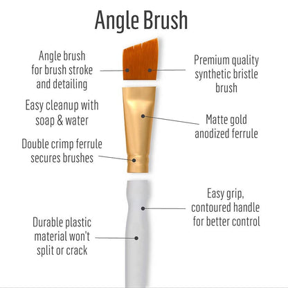 Plaid Crafts - FolkArt Angle Brush Set 5 Piece