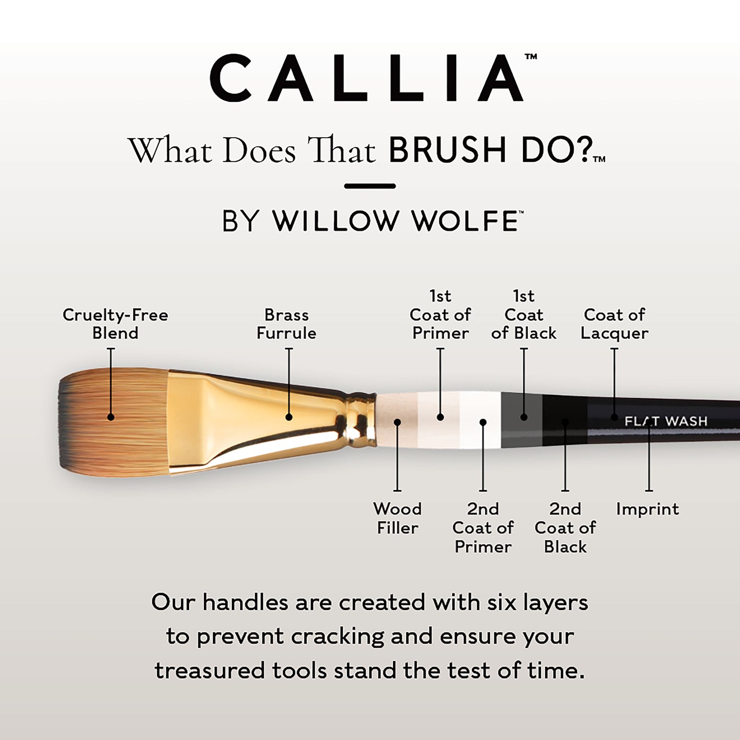 Willow Wolfe Callia Artist Dagger Brush