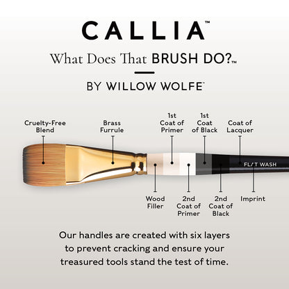 Willow Wolfe Callia Artist Dagger Brush