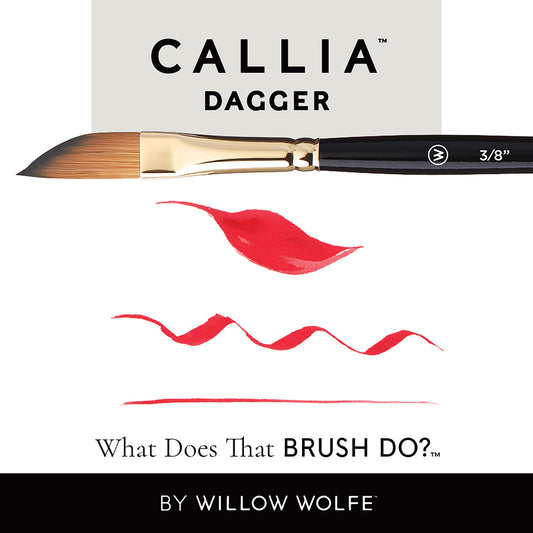 Willow Wolfe Callia Artist Dagger Brush