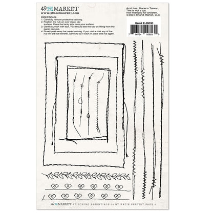 49 and Market Rub-on Transfers