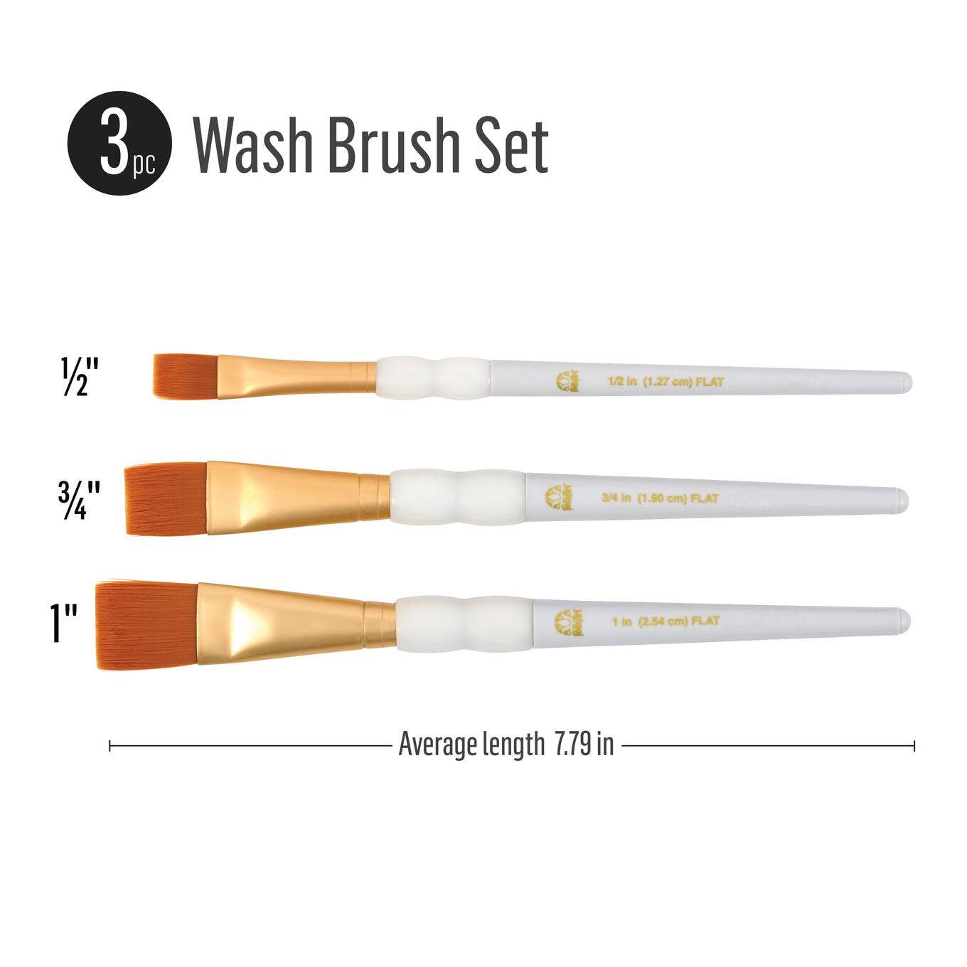 Plaid Crafts - FolkArt Wash Brush Set 3PC