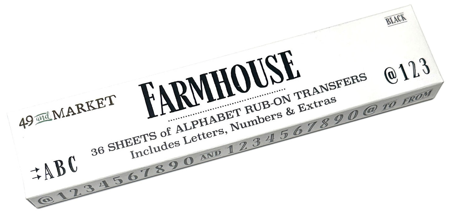 49 And Market Rub-On Transfer Alphabet