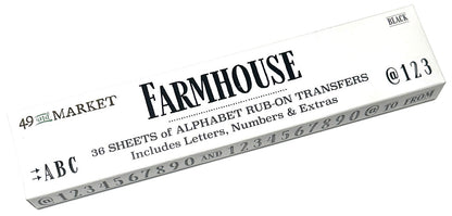 49 And Market Rub-On Transfer Alphabet