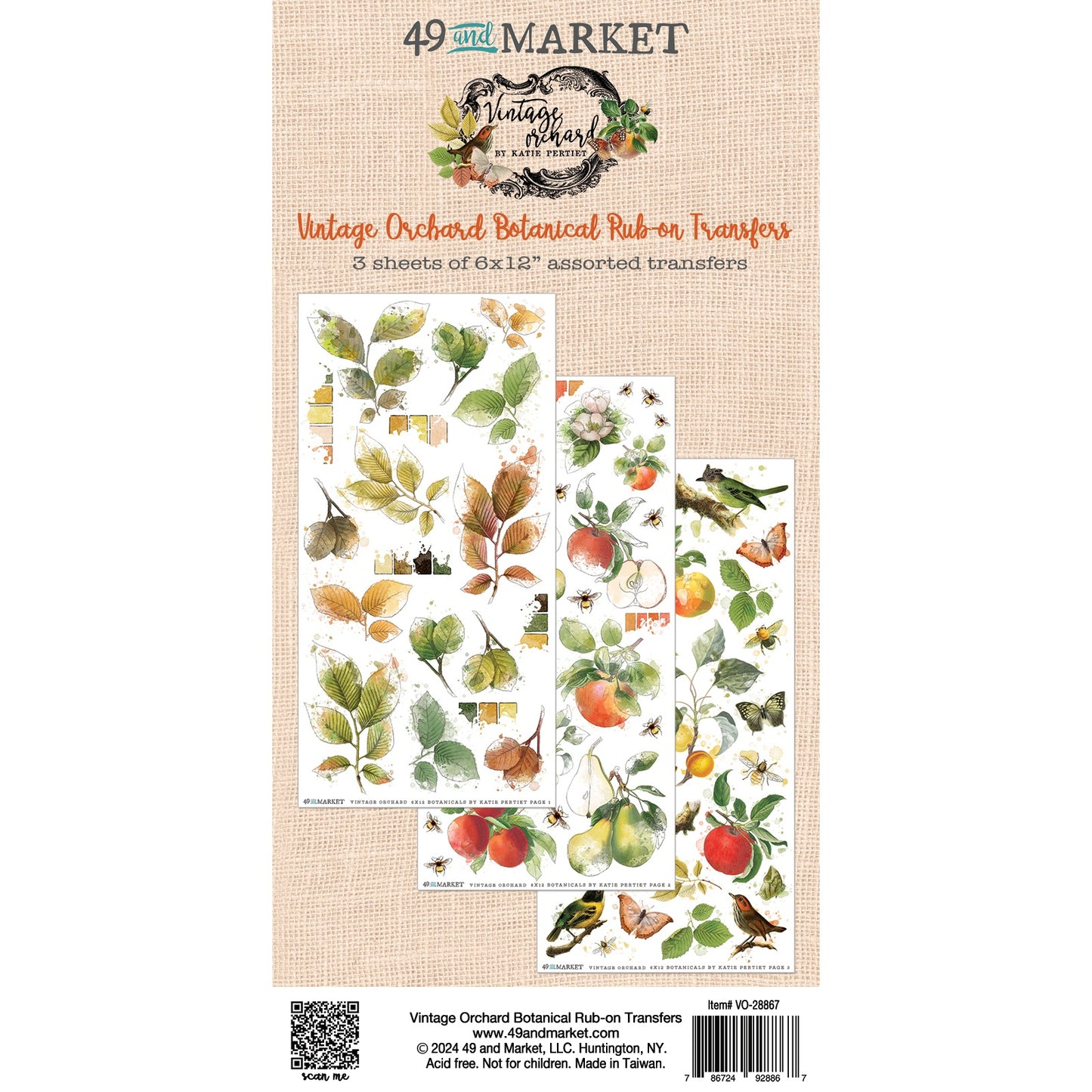 49 and Market Rub-on Transfers