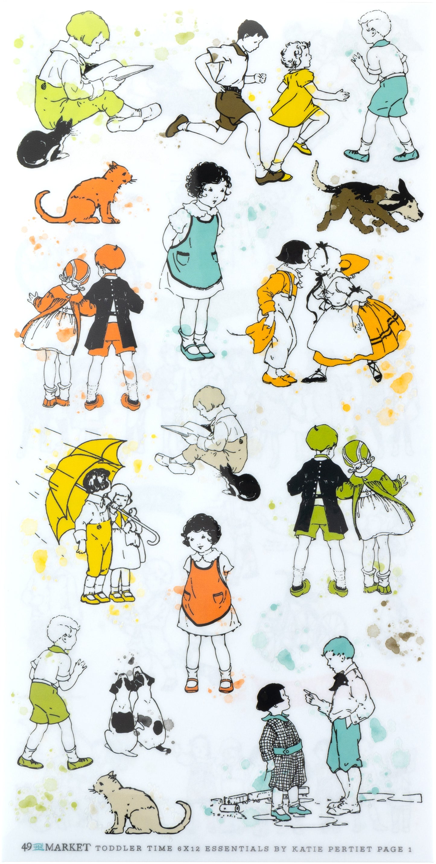 49 and Market Rub-on Transfers