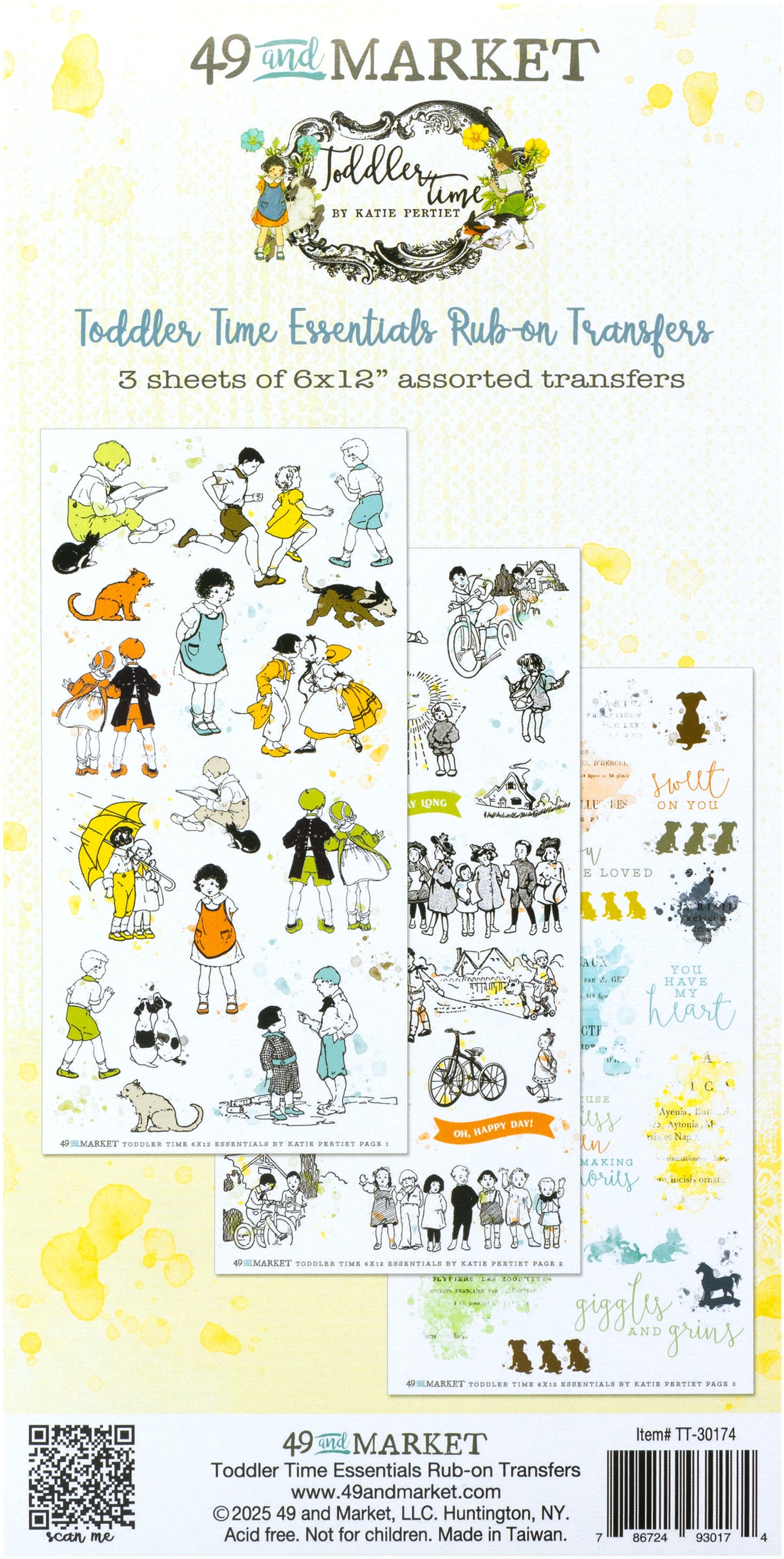 49 and Market Rub-on Transfers