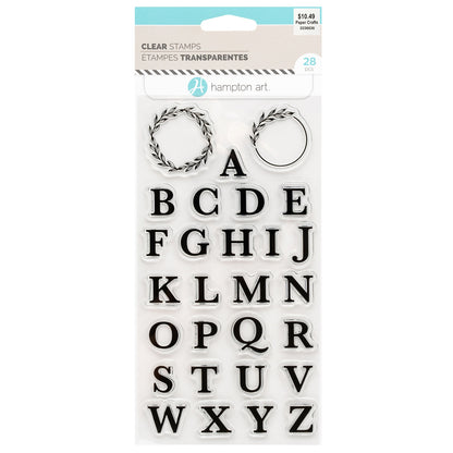 Hampton Art Clear Alphabet Stamps