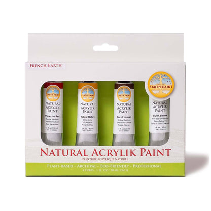 Natural Earth Paint - NEW! Natural Acrylik Paint - 4 Color Box Sets