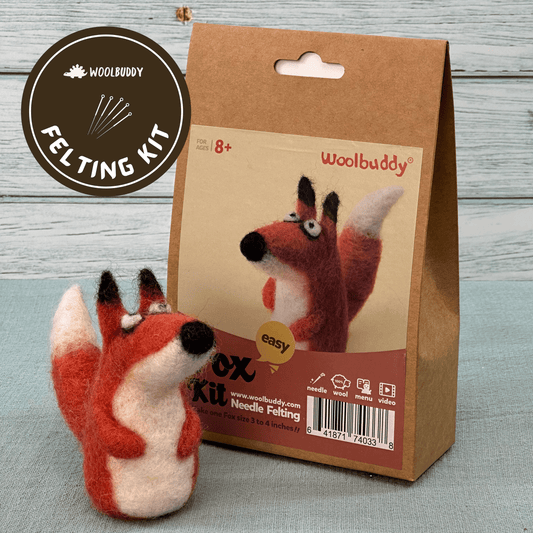 Woolbuddy - Needle Felting Fox Kit