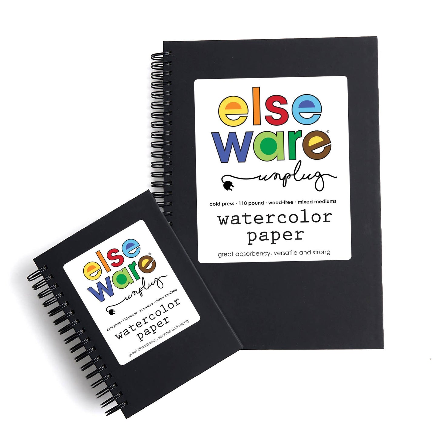elseware unplug / eco-kids - Watercolor Paper Pad - Small - 5.8x4.3in - 110lb Cotton Rag