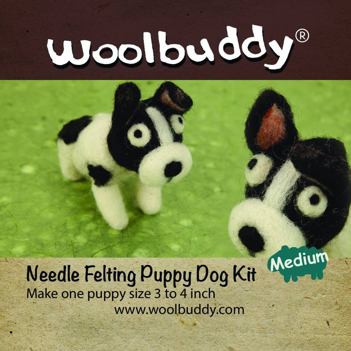 Woolbuddy - Needle Felting Puppy  Kit