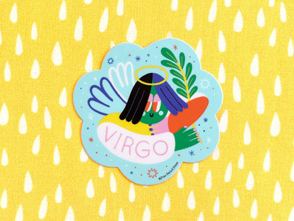 Free Period Press - Virgo Zodiac Vinyl Decal Sticker | Calm & Organized