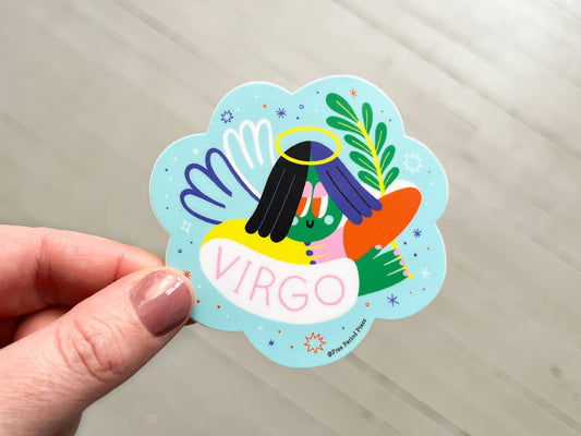 Free Period Press - Virgo Zodiac Vinyl Decal Sticker | Calm & Organized