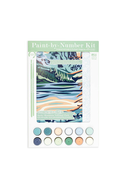 Elle Crée (She Creates) - Rocky Mountain National Park Paint-by-Number Kit