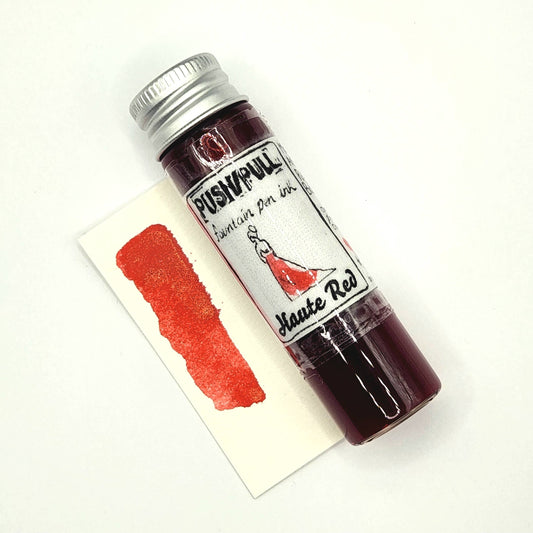Push/Pull - Fountain Pen Ink - Haute Red