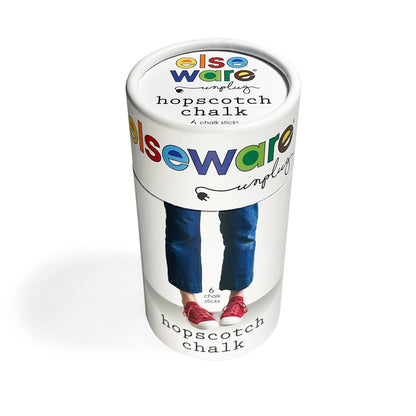 elseware unplug / eco-kids - Hopscotch Chalk - Talc-Free - 6 Natural & Non-Toxic Colors