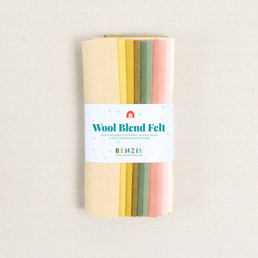 Benzie Design - Wool Felt Sheets, Boho Garden