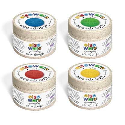 elseware unplug - Eco-Dough 12ct Singles - 1/4 lb - Natural, Non-Toxic : Assorted | 4 Colors