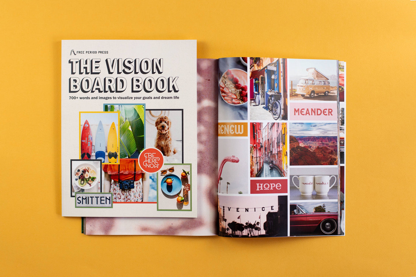 Free Period Press - The Vision Board Book: 700+ Words & Images