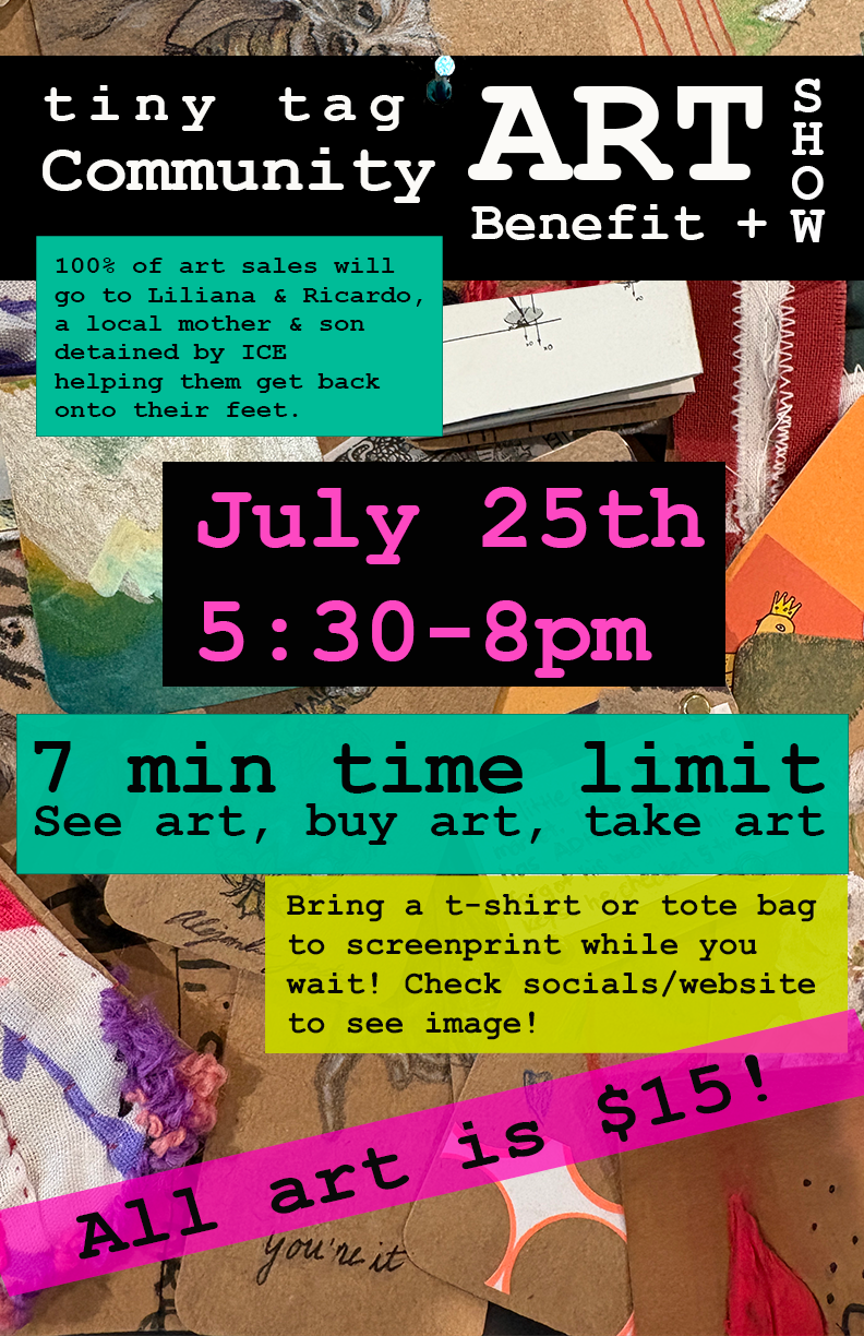 Tiny Tag Art Show + Benefit