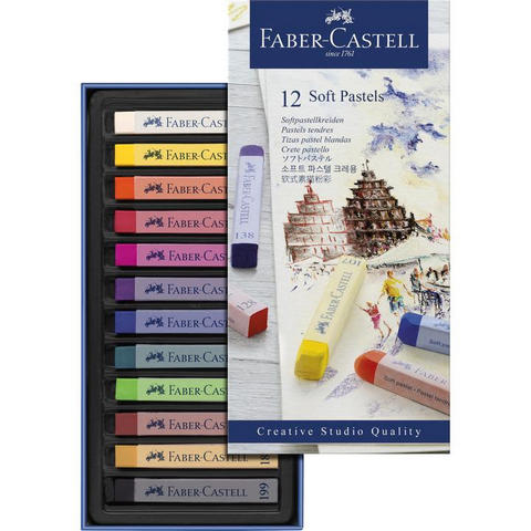 Faber-Castell Soft Pastel Set 12 full length sticks