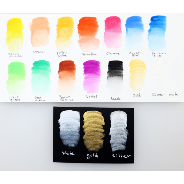 Niji Premium Watercolor Tubes 15 Colors