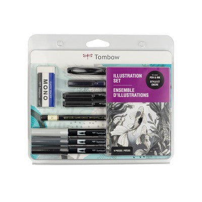 Tombow Illustration 9 pc Set