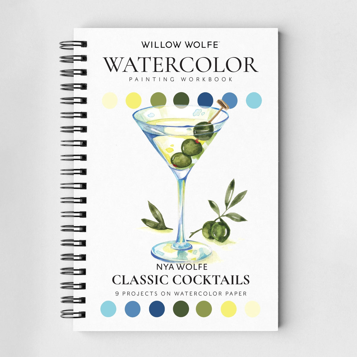 Willow Wolfe USA - Classic Cocktails Watercolor Workbook