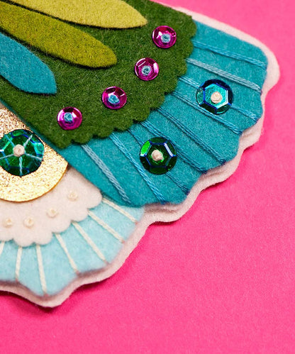 Benzie Design - Blue Moth Felt Ornament Kit