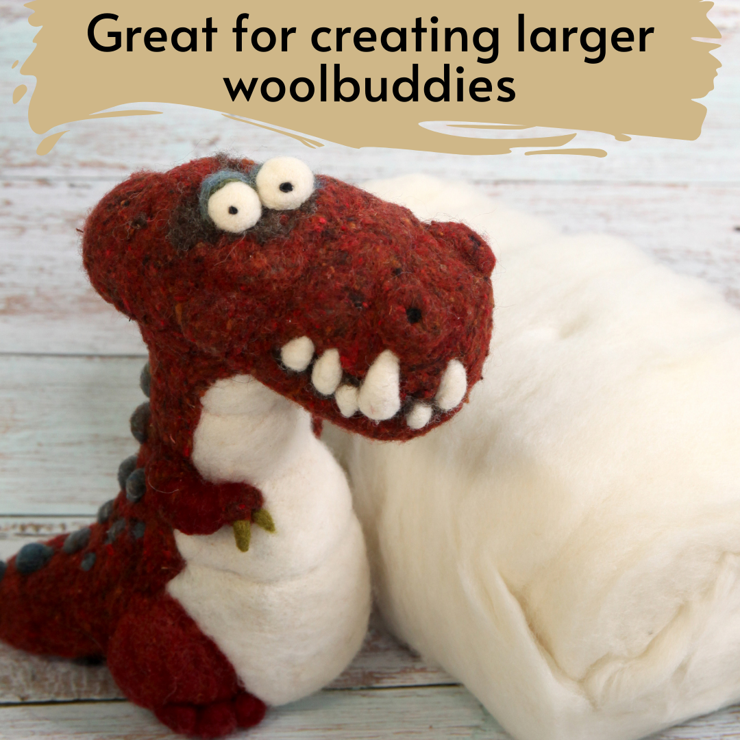 Woolbuddy - White Core Wool  (1 lb)