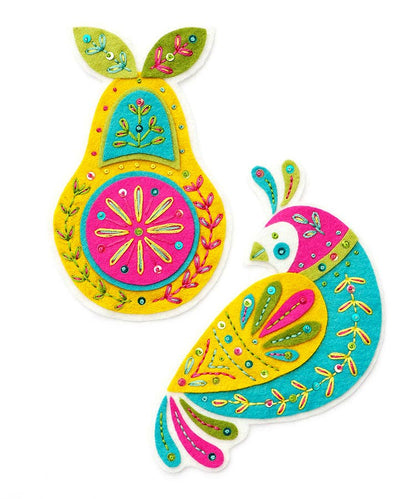 Benzie Design - Partridge and Pear Felt Ornament Kit
