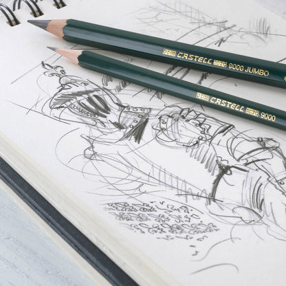 Faber-Castell / Creativity for Kids - Castell 9000 4 Count Jumbo Graphite Pencil Set with Tools