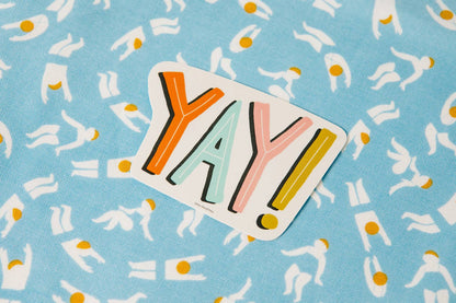 Free Period Press - Yay Vinyl Decal Sticker