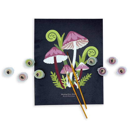 Elle Crée - Bleeding Fairy Helmet Mushrooms Paint-by-Number Kit