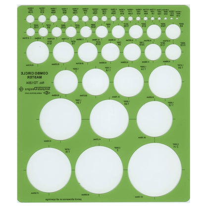 Alvin Drafting - Circle Master Template TD1204
