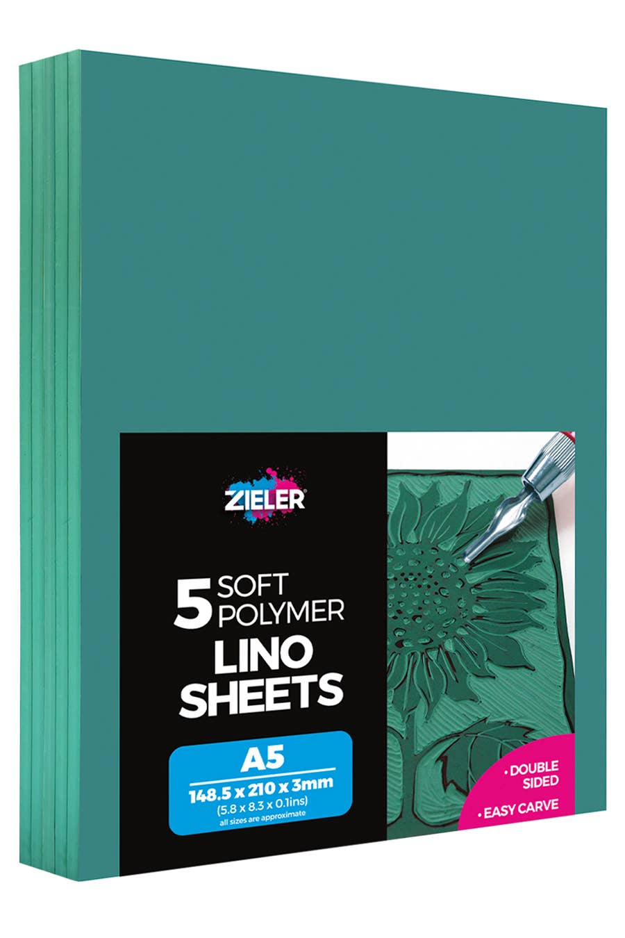 Zieler A5 Soft Cut Lino Printing Bloc Sheets