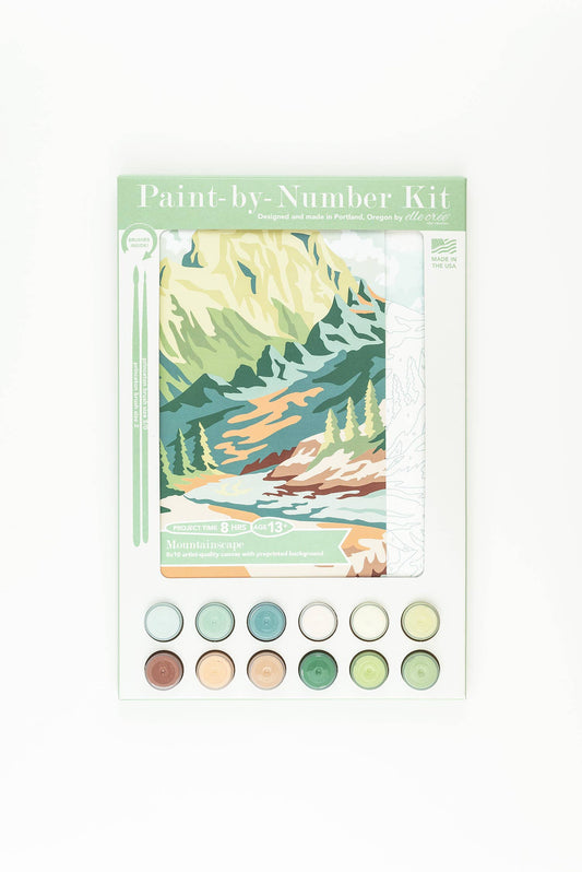 Elle Crée - Mountainscape Paint-by-Number Kit