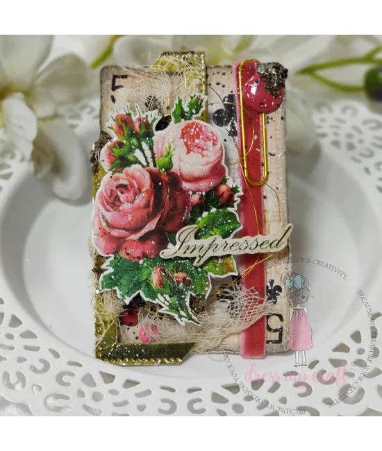 Ecstasy Crafts Distributing - Dress My Craft Transfer Me - Vintage Flowers #4