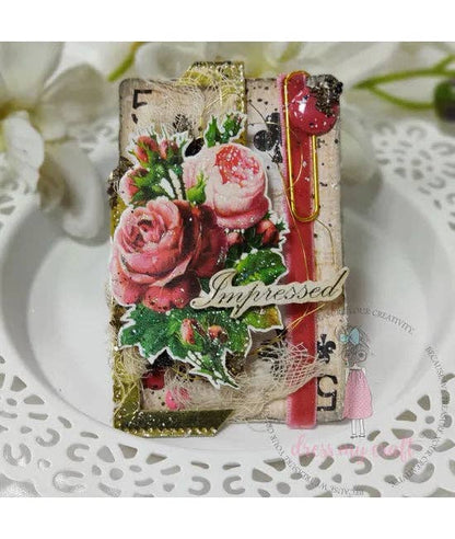Ecstasy Crafts Distributing - Dress My Craft Transfer Me - Vintage Flowers #4