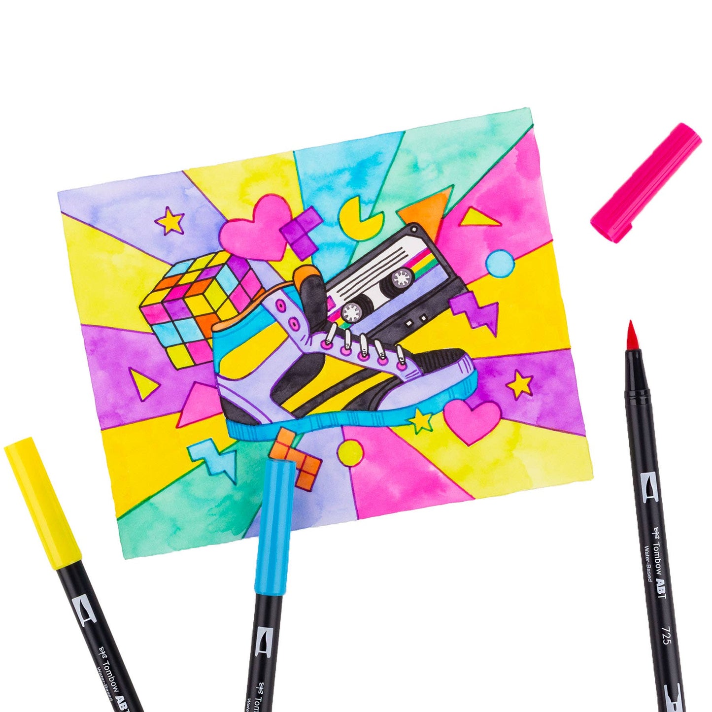 Tombow - Dual Brush Pen Art Markers 10-Pack, Eighties