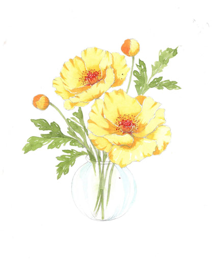 Willow Wolfe USA - Bold Flowers Watercolor Workbook