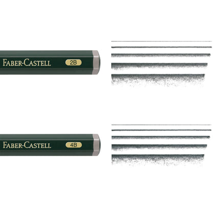 Faber-Castell / Creativity for Kids - Castell 9000 4 Count Jumbo Graphite Pencil Set with Tools